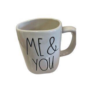 RAE Dunn Coffee Ceramic Mug Artisan Me & You 5.25"W x 3.25"L x 4.5"H